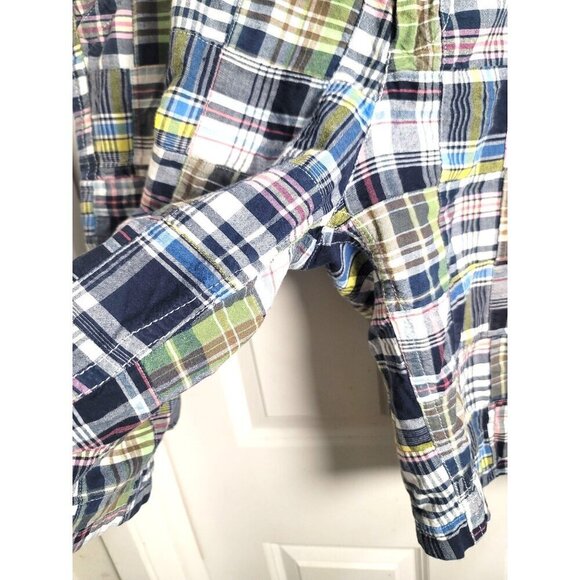 Old Navy Men's Patchwork Plaid Cargo Shorts With Multiple Pockets Size 34 - Picture 5 of 11